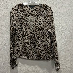 Women’s sanctuary size small. Long sleeve blouse. Leopard print